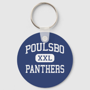 Poulsbo - Panthers - Junior - Poulsbo Washington Keychain