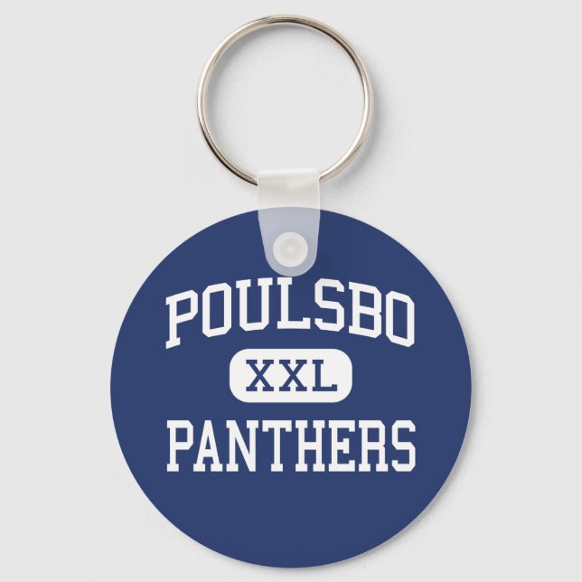 Poulsbo - Panthers - Junior - Poulsbo Washington Keychain (Front)