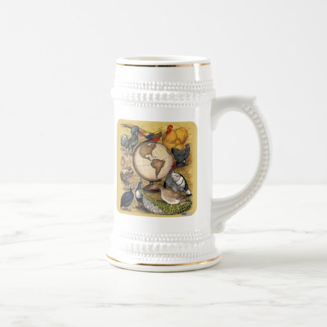 Poultry of the World Beer Stein (Right)