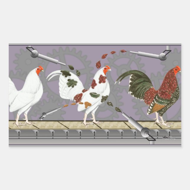 Poultry Painter Sticker (Front)