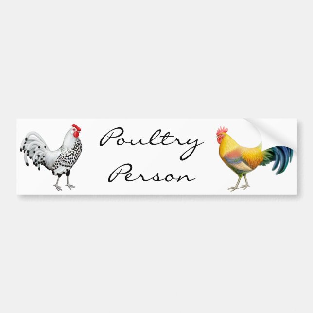 Poultry Person Bumper Sticker (Front)