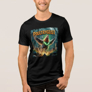 Poultrygeist Illustration – Poultry Poltergeist Tri-Blend Shirt