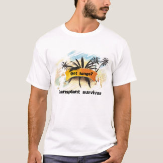 poumons obtenus ? T-shirt de style d'île