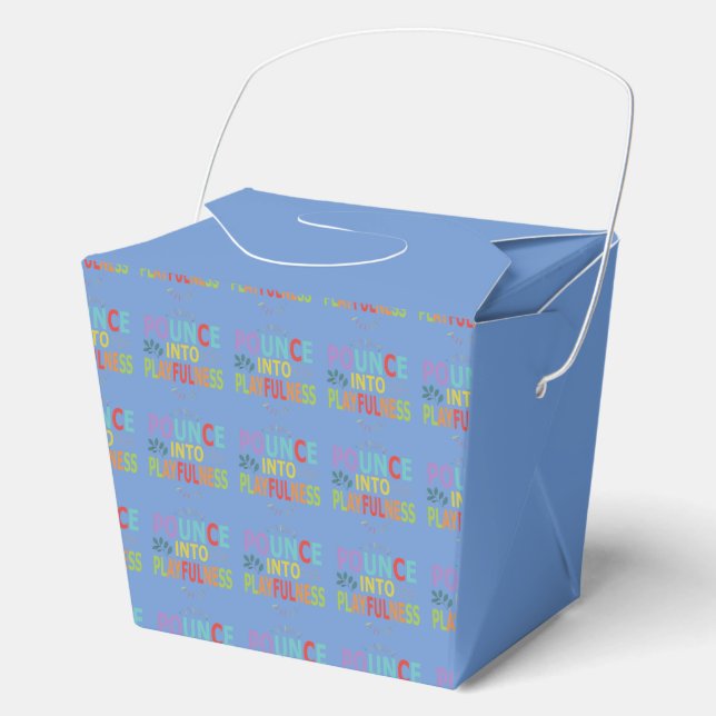 "Pounce into Playfulness.Favour Box (Front)