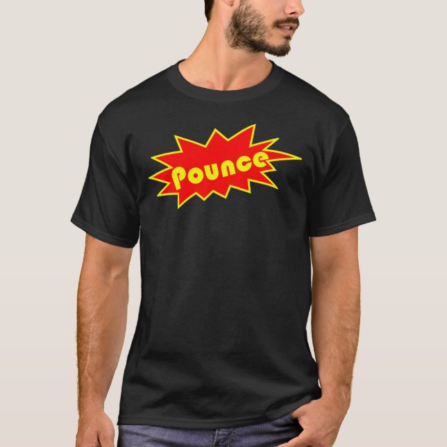 Pounce! Red and Yellow T-Shirt (Front)