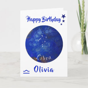 Pound Horoscope Card, Birthday Card