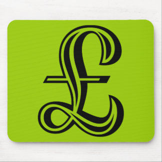 Pound Sign - Black Mouse Pad