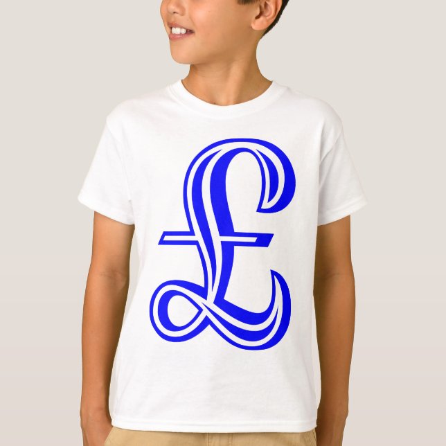 Pound Sign - Blue T-Shirt (Front)