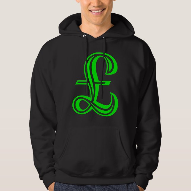 Pound Sign - Green Hoodie (Front)