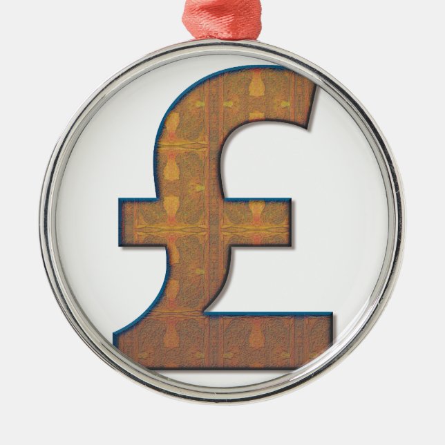 Pound sign metal ornament (Front)