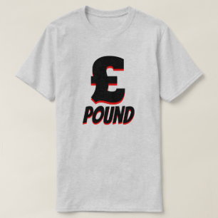 £ pound sterling, Grey T-Shirt