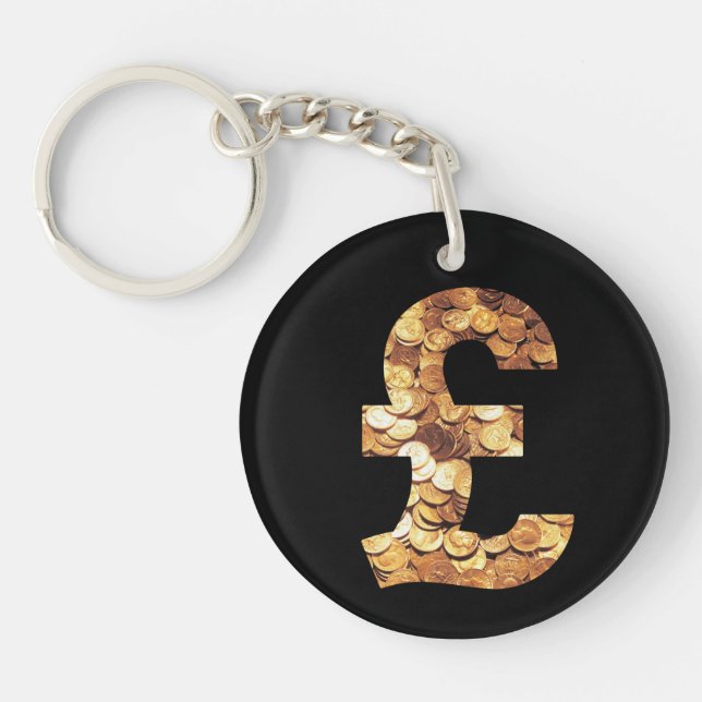 pound symbol keychain (Front)