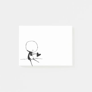 Pounding Heart Doodle Boy Post-it Notes
