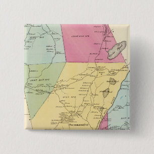 Poundridge, Town 2 Inch Square Button