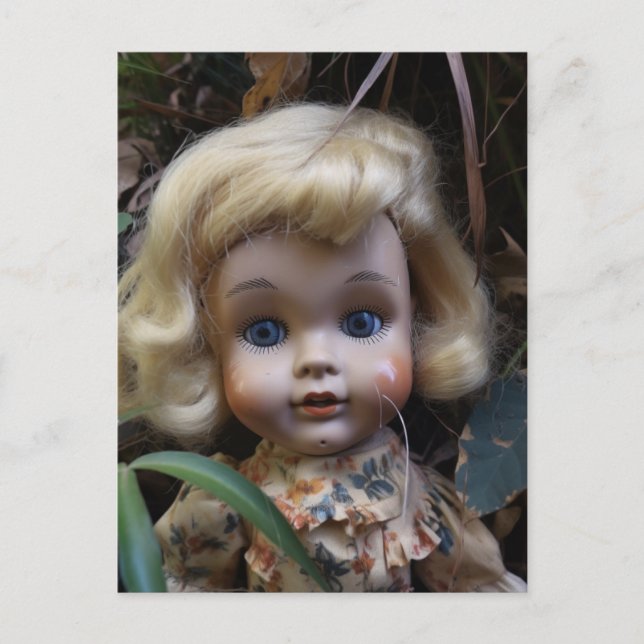 Poupée dans la carte postale du triage (Devant)
