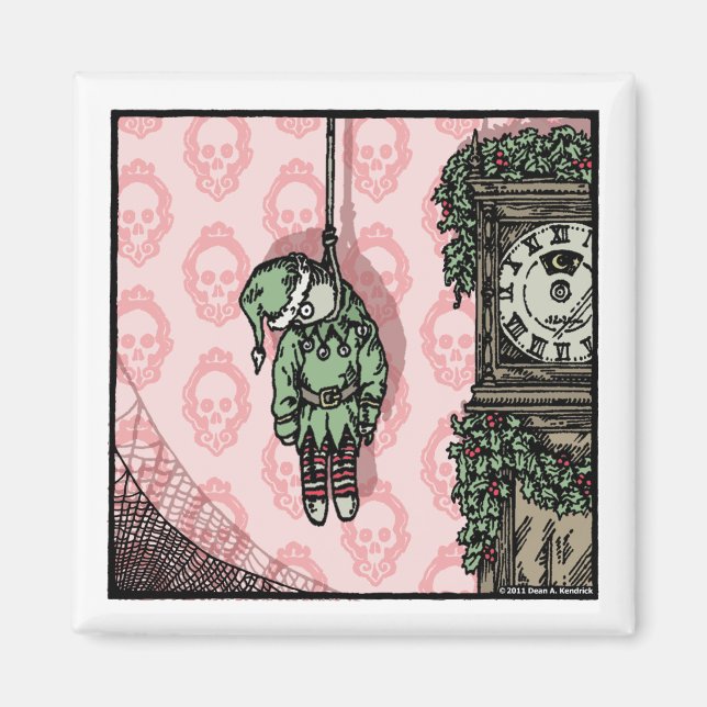 Poupée d'elfes pendue - Jour férié Magnet Pop Goth (Devant)