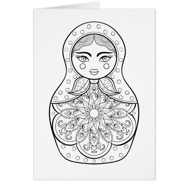 Poupée russe élégante (Devant)
