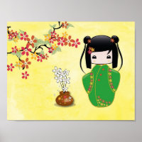 Poupée Sakura Kokeshi, affiche