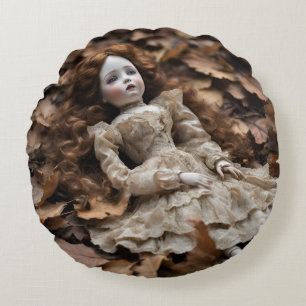 poupée vintage coussin