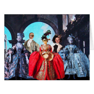 POUPÉES ITALIENNES ANTIQUES MASQUES DE MASQUERADE 
