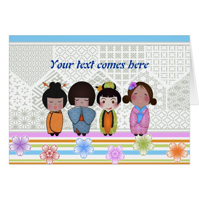 poupées kokeshi (Devant horizontal)