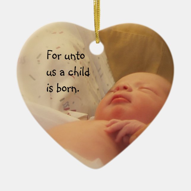 pour à nous un enfant est ornement né (Devant)