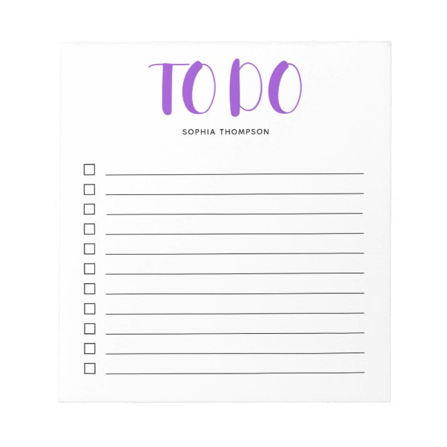 Pour Afficher Le Bloc-Notes Purple Script En Gras (Devant)
