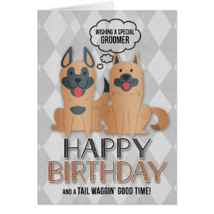 pour Animaux de compagnie Groomer's Birthday Cute 