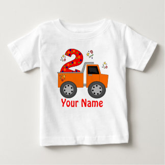 Pour Bébé 2ème T-shirt personnalisé de camion à benne