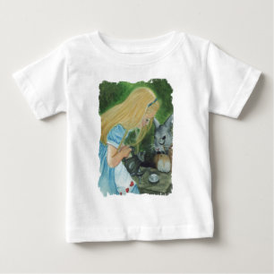 Pour Bébé Alice dans le long T-shirt d'enfant en bas âge de