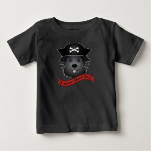 Pour Bébé Captain Black Dog - Baby Fine Jersey T-Shirt 
