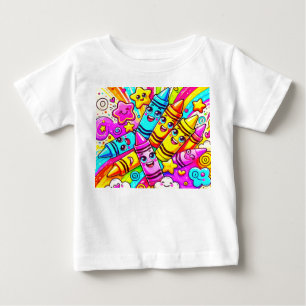 Pour Bébé Conception de T-Shirt de Dessin Animé de Crayon Ar