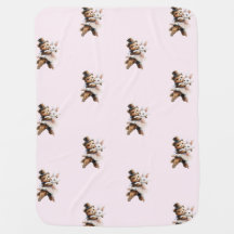 Couverture de nurserie de danse de ballet de doux 