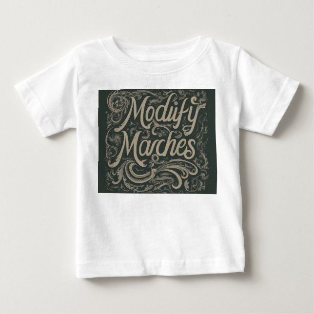 Pour Bébé Créez un t-shirt avec le slogan "Modifier les marc (Devant)