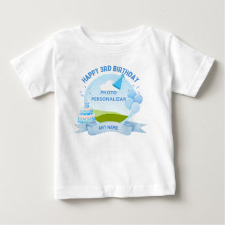 Pour Bébé "Custom Happy Birthday Kids T-Shirt – Personalized