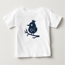 Cute Crowned Bird Toddler T-Shirt
