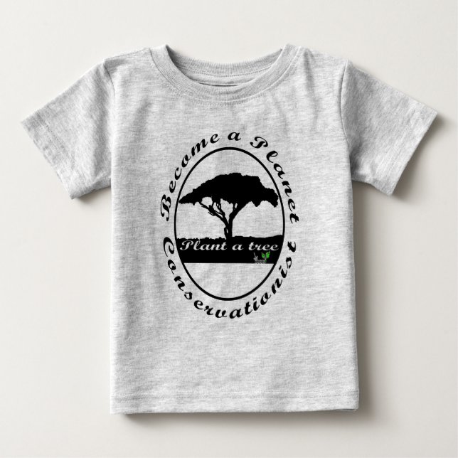 Pour Bébé Devenez un T-shirt écologiste de la planète (Devant)
