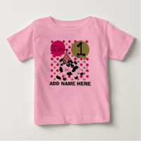 Ęr T-shirt personnalisé d'anniversaire de vache