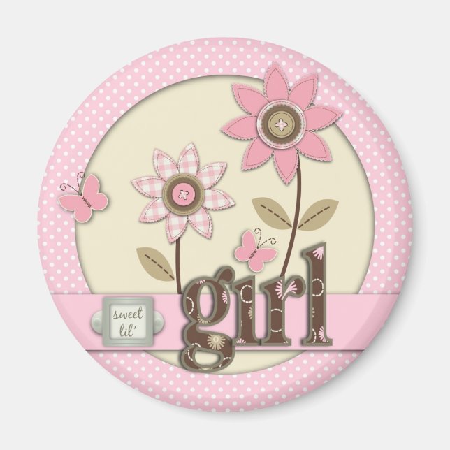 Pour bébé fille Magnet 2 (Devant)