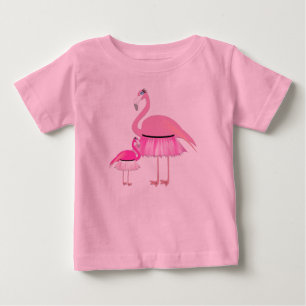 Pour Bébé Flamant rose rose - Baby Fine Jersey T-shirt 