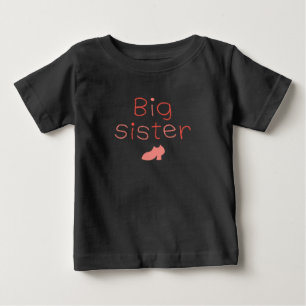 Pour Bébé "Grande soeur" avec le T-shirt de chaussure