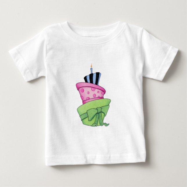 Pour Bébé Happy Cake Infant T-shirt (Devant)