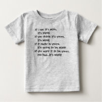 Il est le mien… T-shirt d'enfant en bas âge