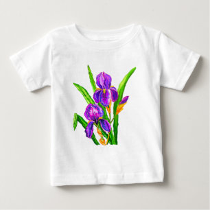 Pour Bébé Iris Flower T-shirt Irises