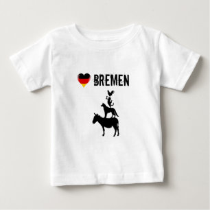 Pour Bébé J'aime Brême avec le T-shirt des quatre musiciens