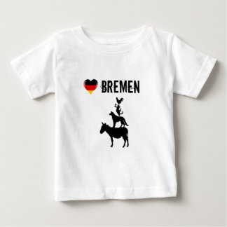 Pour Bébé J'aime Brême avec le T-shirt des quatre musiciens
