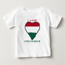 J'aime le T-shirt de nourrisson de Nagymama