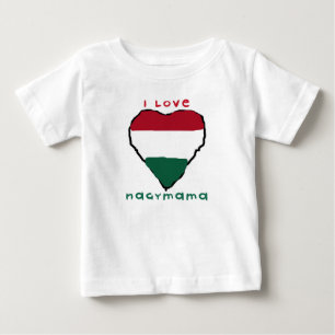 Pour Bébé J'aime le T-shirt de nourrisson de Nagymama