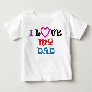 Pour Bébé J'aime mon T-shirt de papa