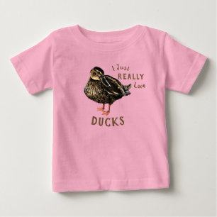 Pour Bébé J'Aime Vraiment Les Canards T-Shirt Baby